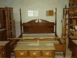 Amish Custom Made Oak Super Deluxe Pencil Post Bed