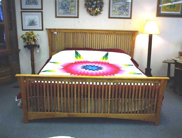 Amish Made Stickly Style Mission Bed