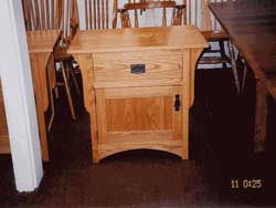 Amish Custom Made Oak Mission Style Nightstands