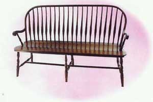 Amish Made Bent Feather Bench