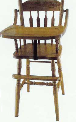 Amish Made Children's Arrow High Chair