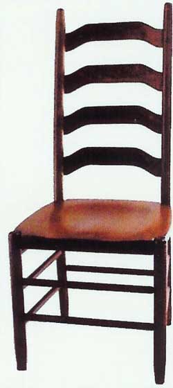 Amish Made Four Step Ladder Chair