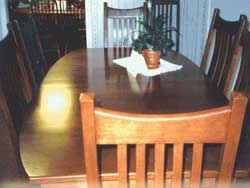 Amish Custom Made Cherry Mission Canted Table