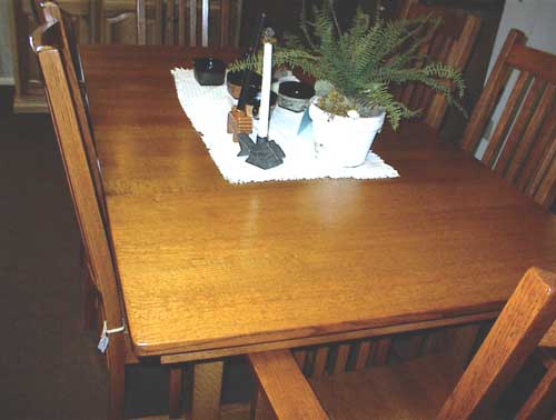Amish Made Quarter Sawn Oak Table