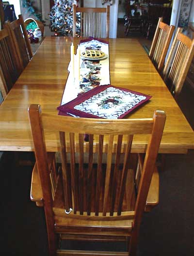 Amish Made Cherry Wood Stickley Style Table