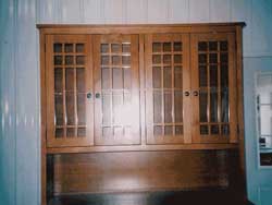 Amish Custom Made Hutch with Mission Mullions