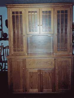 Amish Custom Made Virginia Style Mission 4 Door Hutch