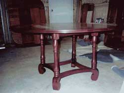 Amish Custom Made Cherry 4 Legged Platform Table