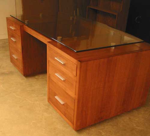 Woodloft Custom Amish Made Furniture Flat Rolltop Desks