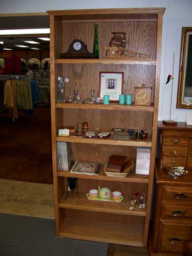 Locally Amish Custom Crafted Oak Bookcase