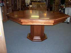 Locally Amish Custom Made Poker Table with the Dining Table Top On