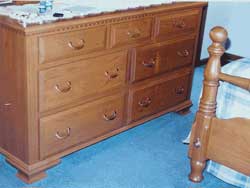 Amish Custom Made Cherry Raised Front Drawer Dresser