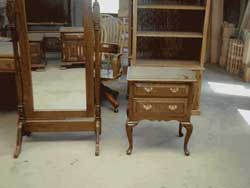 Amish Custom Made Cherry Floor Standing Mirror