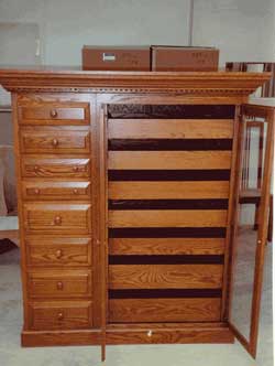Amish Custom Made Oak Lingerie Chest