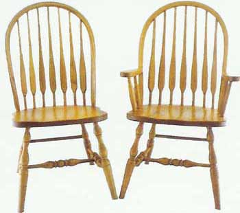 Amish Made Feather Back Chair