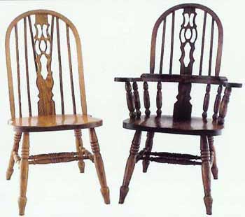 Amish Made Slot Fiddle Chair