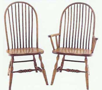 Amish Made Deluxe Bent Spindle Chair