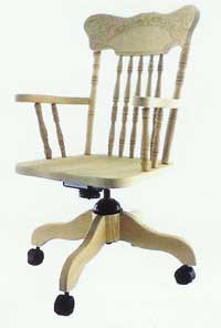 Locally Amish Made Pressback Desk Chair