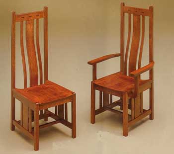 Amish Made Mission Bowtie Chair