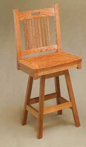Amish Made Bayhill Swivel Stool