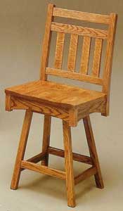 Amish Made Bradford Swivel Stool