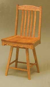 Amish Made Brookline Swivel Stool