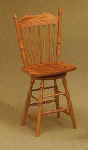 Amish Made Hoosier Swivel Stool