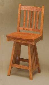 Amish Made Mission Swivel Stool