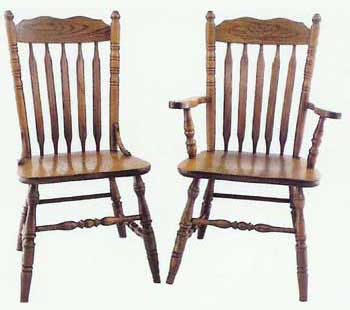 Amish Made Bent Cattail Chair