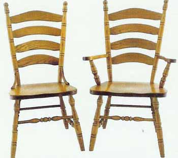 Amish Made Colonial Ladder Chair