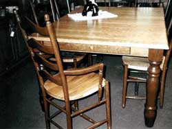 Amish Custom Made Two Tone Cherry Table