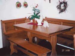 Amish Custom Made Oak Farmhouse Nook
