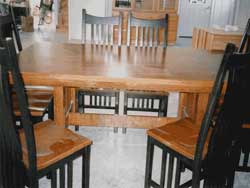 Amish Custom Made Two Tone Cherry Mission Style Mission Table