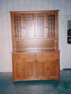 Amish Custom Made 4 Door Mission Hutch
