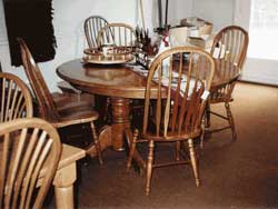 Amish Custom Made Cherry Oval Double Pedestal