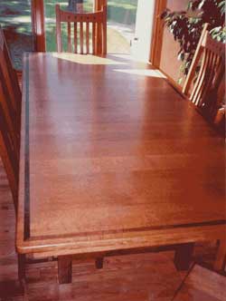 Amish Custom Made Quartersawn Mission with Walnut Inlays