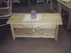 Amish Custom Made Shaker Oak Coffee Table