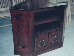 Amish Custom Made Cherry Corner Television Stand