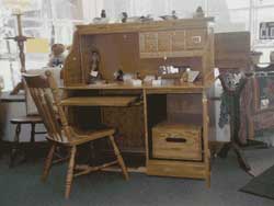 Amish Custom Made Oak Computer Rolltop