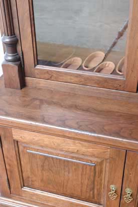Locally Amish Custom Made Gun Cabinet Safe Close Up