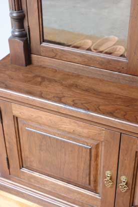 Locally Amish Custom Made Gun Cabinet Safe Close Up Doors Closed