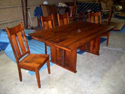 Amish Made Mission Solid Trestle